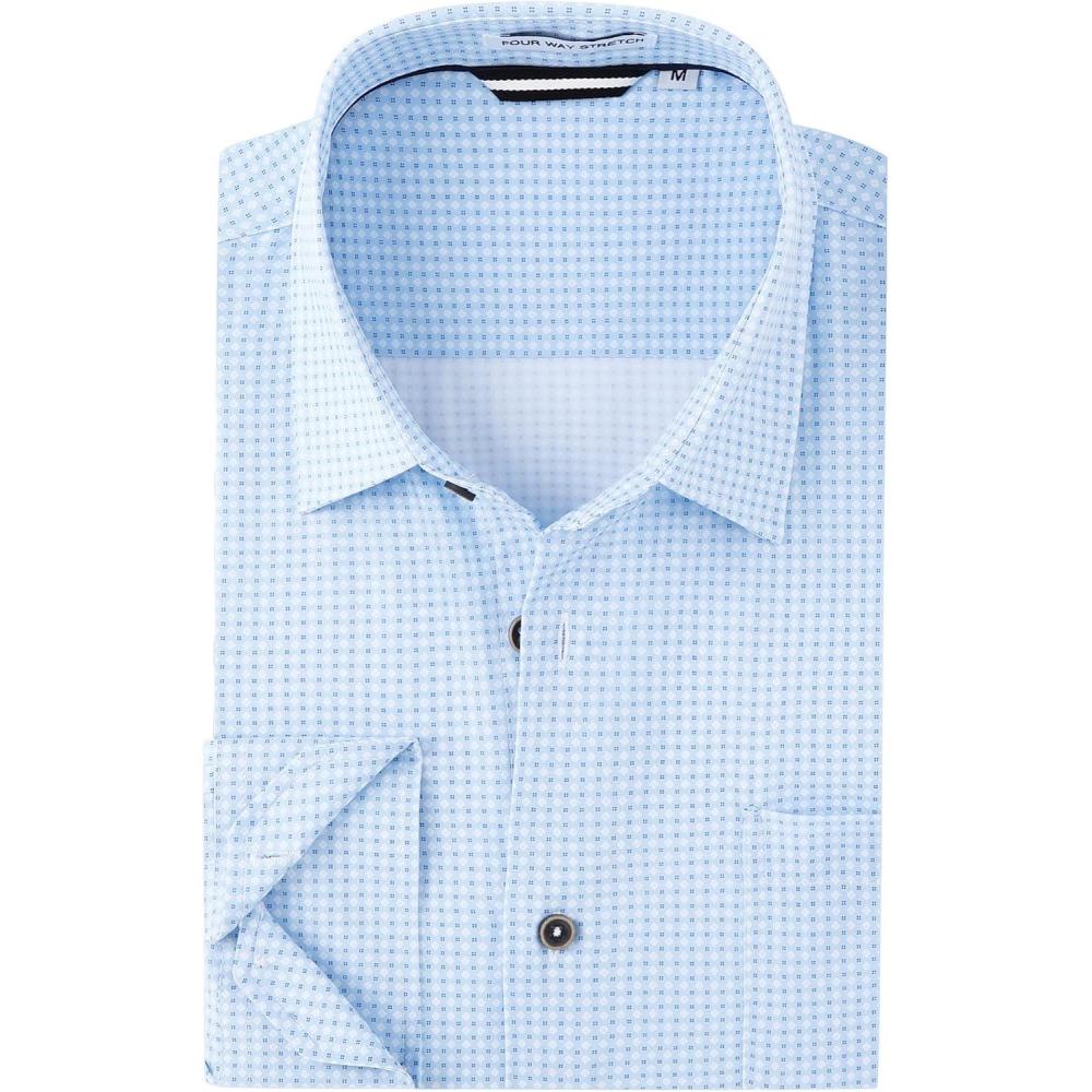 imageAlex Vando Mens Printed Dress Shirts Long Sleeve Regular Fit Button Down ShirtBlue 03