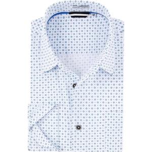 Alex Vando Mens Printed Dress Shirts Long Sleeve Regular Fit Button Down Shirt(White Cross 552)