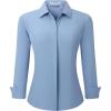 Hidden Placket Dusty Blue