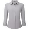 Hidden Placket Lt Grey