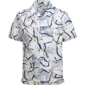 Alex Vando Mens Dress Shirts 4-Way Stretch Wrinkle Free Regular Fit Short Sleeve Men Button Down Shirt(Black Line)