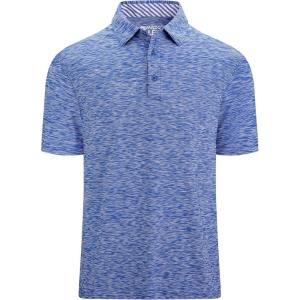 Alex Vando Mens Golf Shirt Moisture Wicking Quick-Dry Short Sleeve Casual Polo Shirts for Men(Blue)