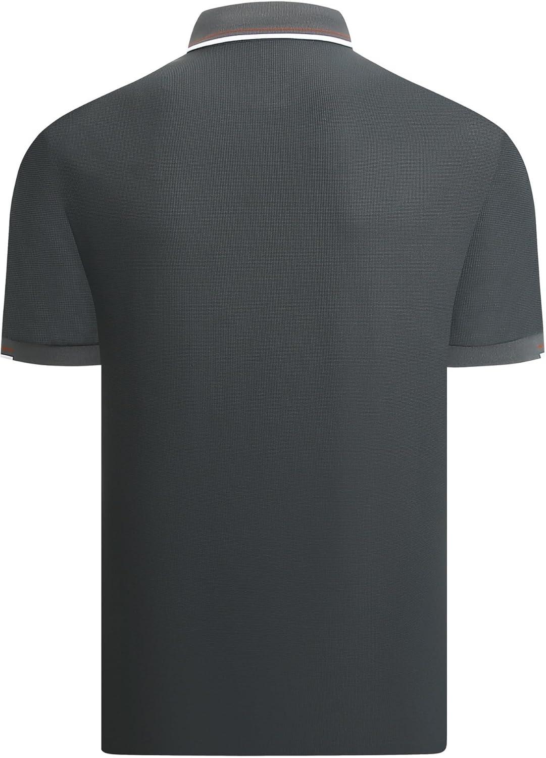 imageAlex Vando Mens Golf Shirt Moisture Wicking Performance amp Polished Style Polo Shirts for MenDk Green