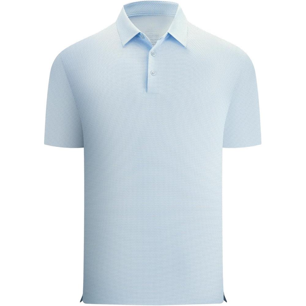 imageAlex Vando Mens Printed Golf Shirt Cooling Performance Short Sleeve Stretch Dress Polo Shirts MenBlue Dots