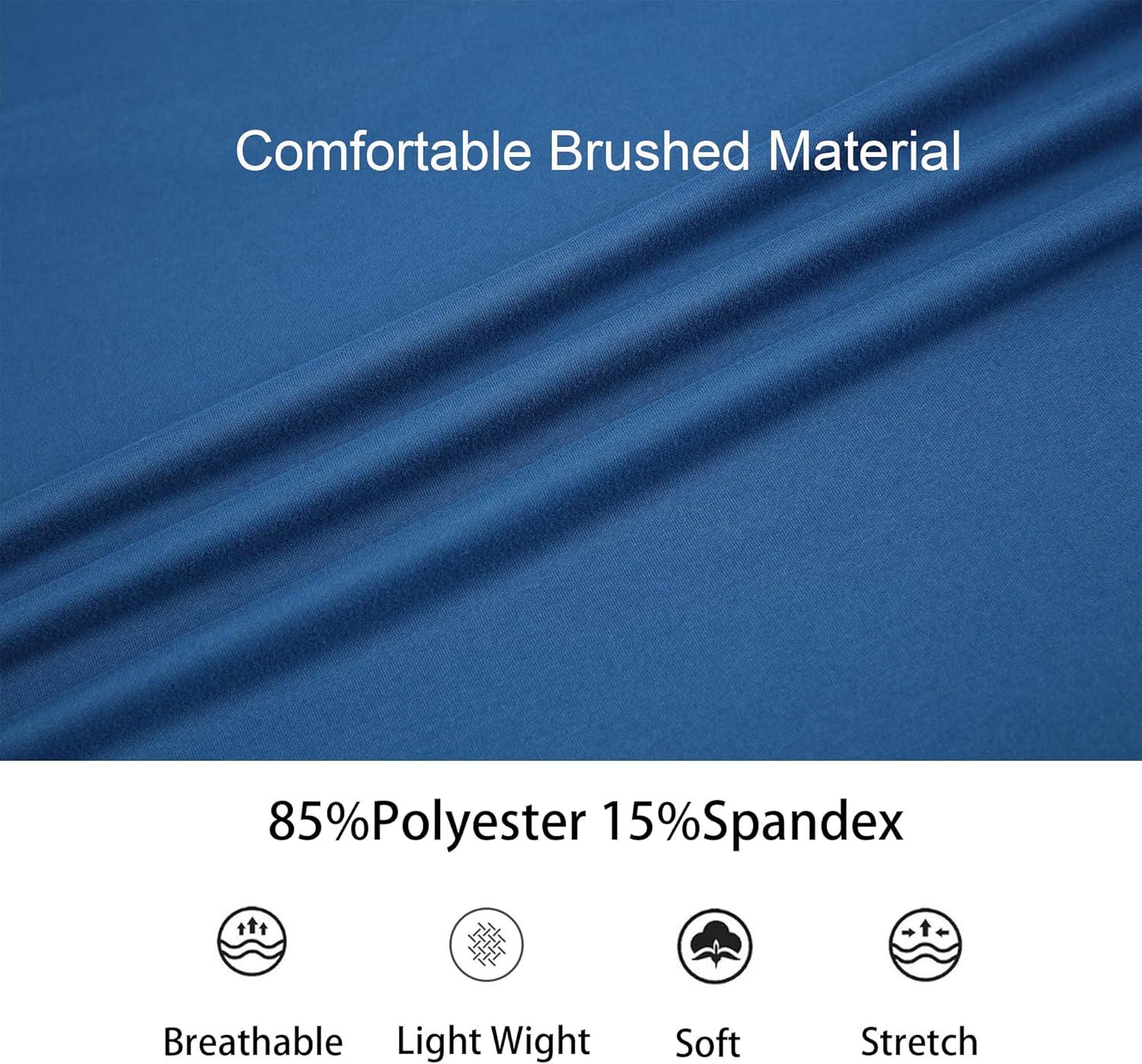 imageAlex Vando Mens Long Sleeve Zipper Golf Shirts Color Block Texture Polo Shirt for MenNavy 171