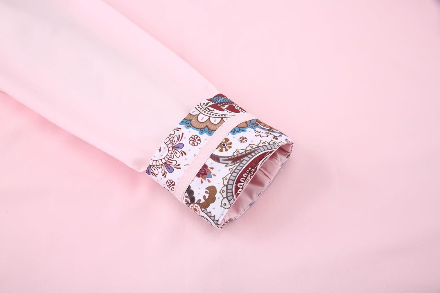 imageAlex Vando Mens Cotton Stretch Dress Shirt Regular Fit Fashion Paisley Contrast Button Down ShirtsPink