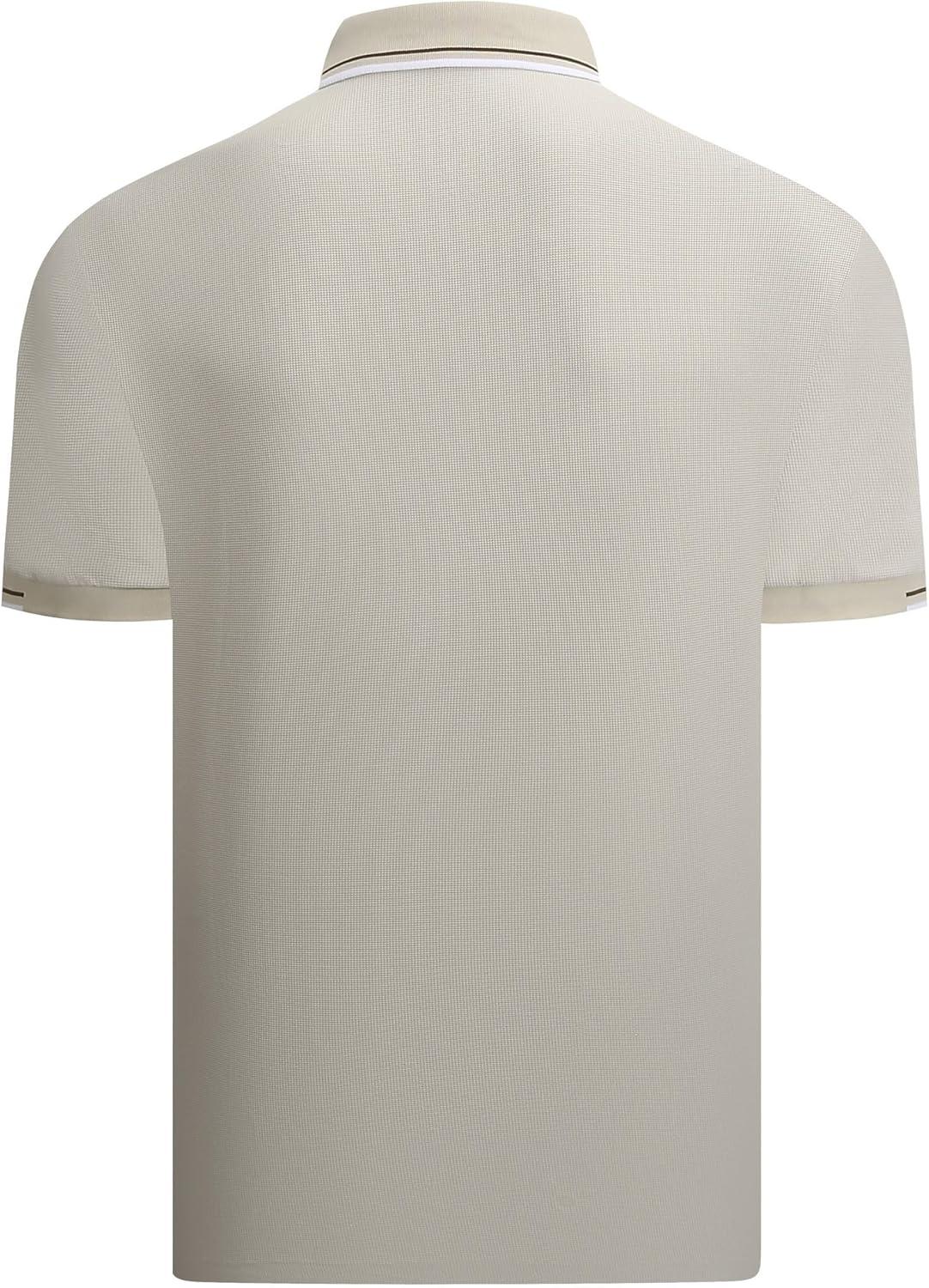 imageAlex Vando Mens Golf Shirt Moisture Wicking QuickDry Short Sleeve Casual Polo Shirts for MenApricot 188