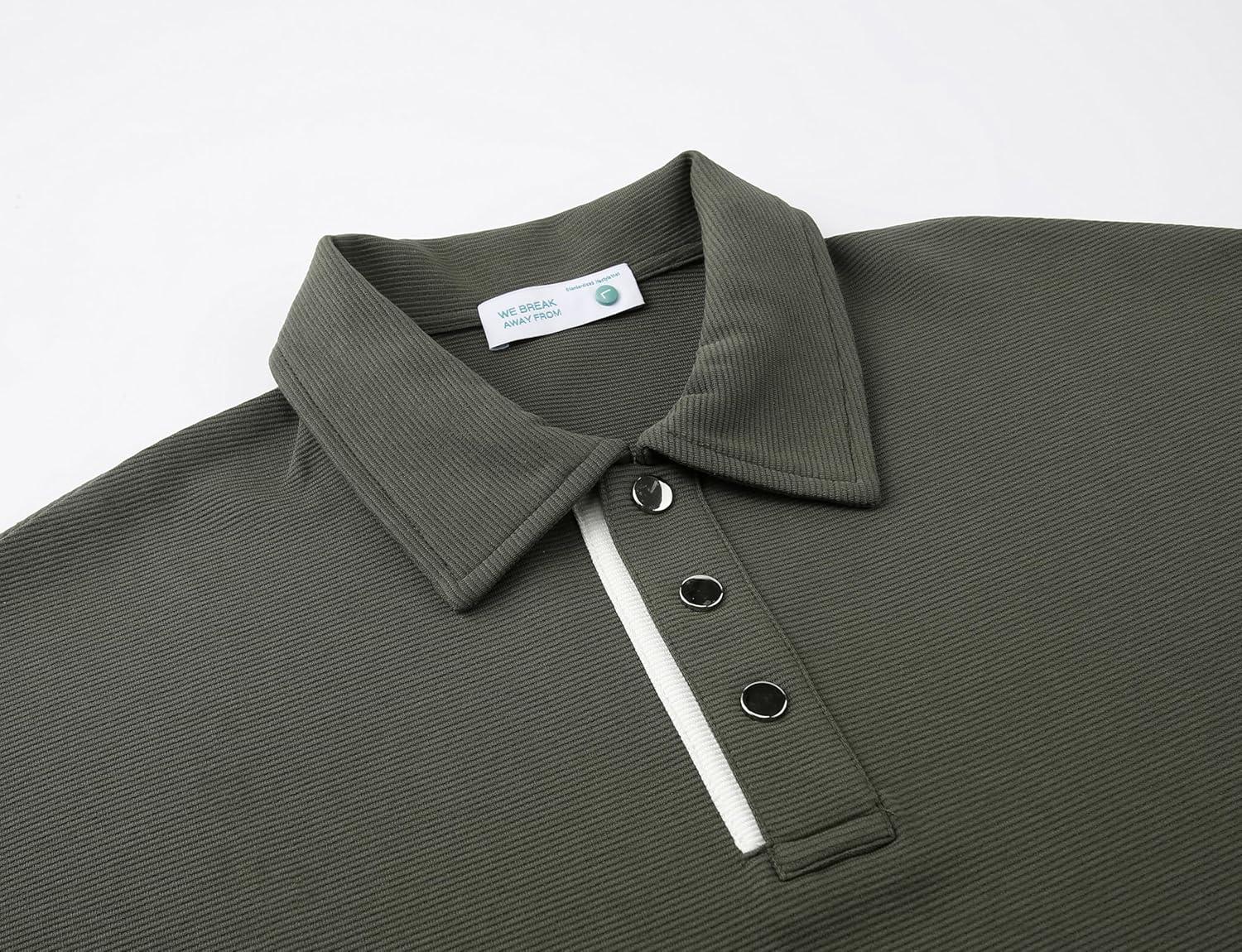 imageAlex Vando Mens Polo Shirts Short Sleeve Regular Fit Fashion Designed ShirtGreen 54