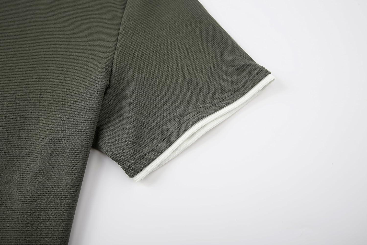 imageAlex Vando Mens Polo Shirts Short Sleeve Regular Fit Fashion Designed ShirtGreen 54