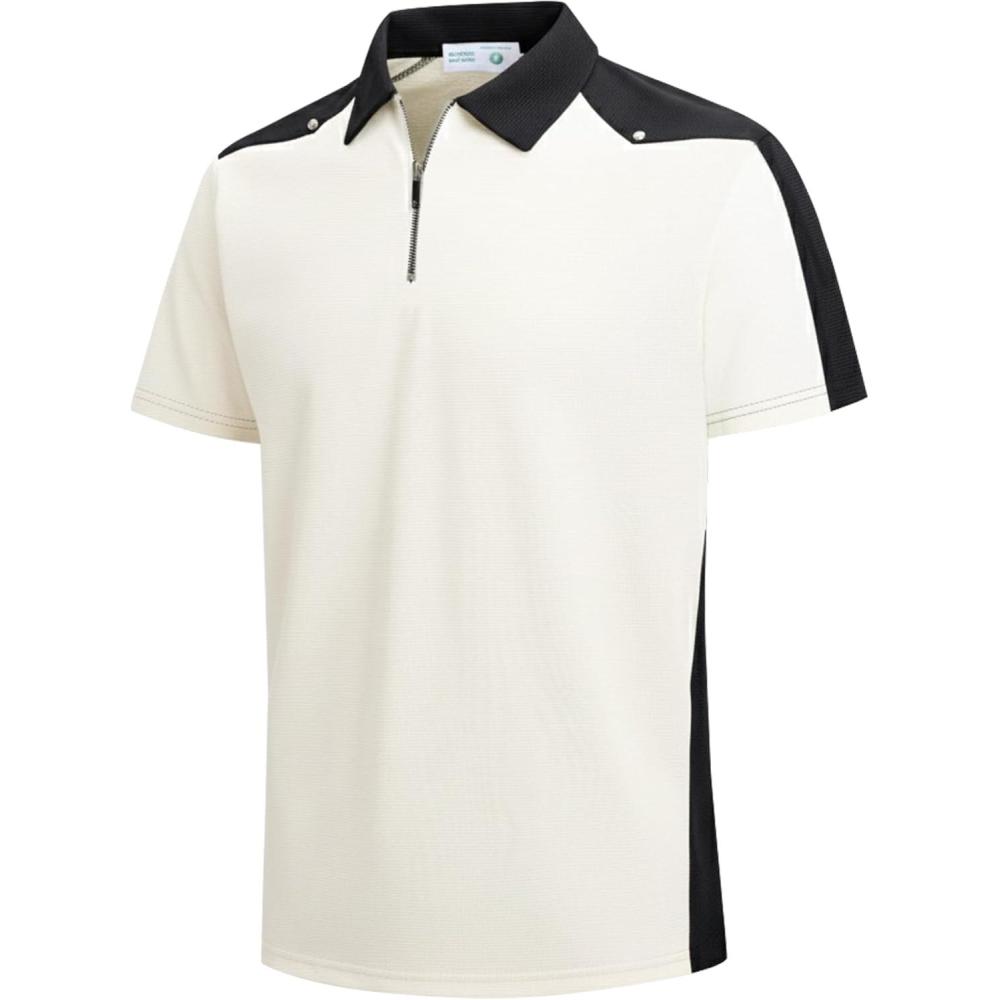 imageAlex Vando Mens Polo Shirts Short Sleeve Regular Fit Fashion Designed ShirtWestern Apricot