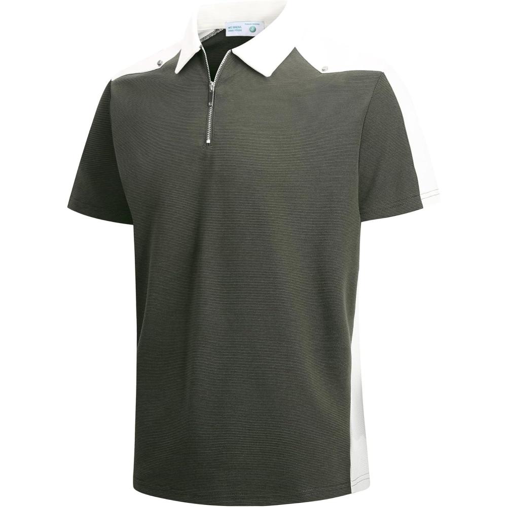 imageAlex Vando Mens Polo Shirts Short Sleeve Regular Fit Fashion Designed ShirtWestern Green