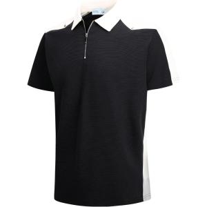 Alex Vando Mens Polo Shirts Short Sleeve Regular Fit Fashion Designed Shirt(Western Black)