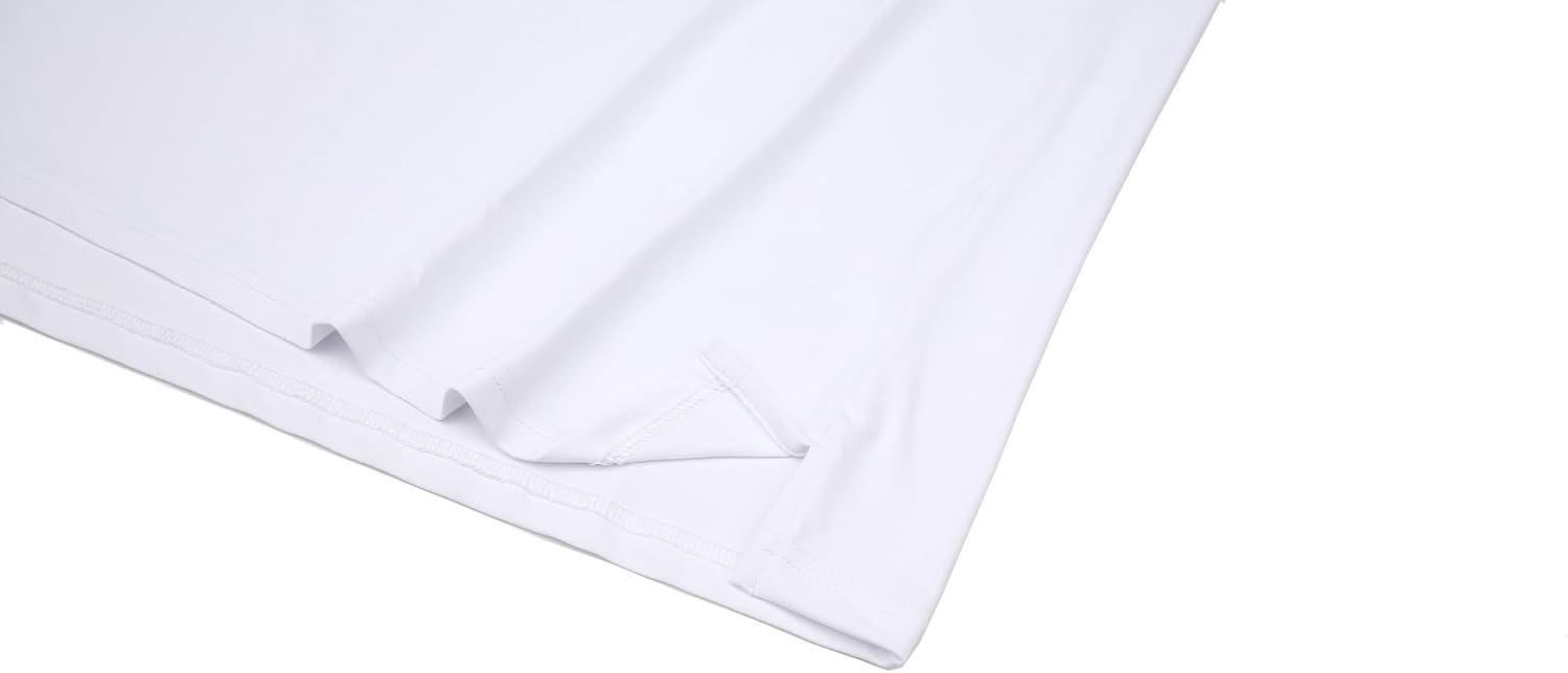 imageAlex Vando Mens Golf Shirt Moisture Wicking QuickDry Short Sleeve Casual Polo Shirts for MenWhite Stripe 87