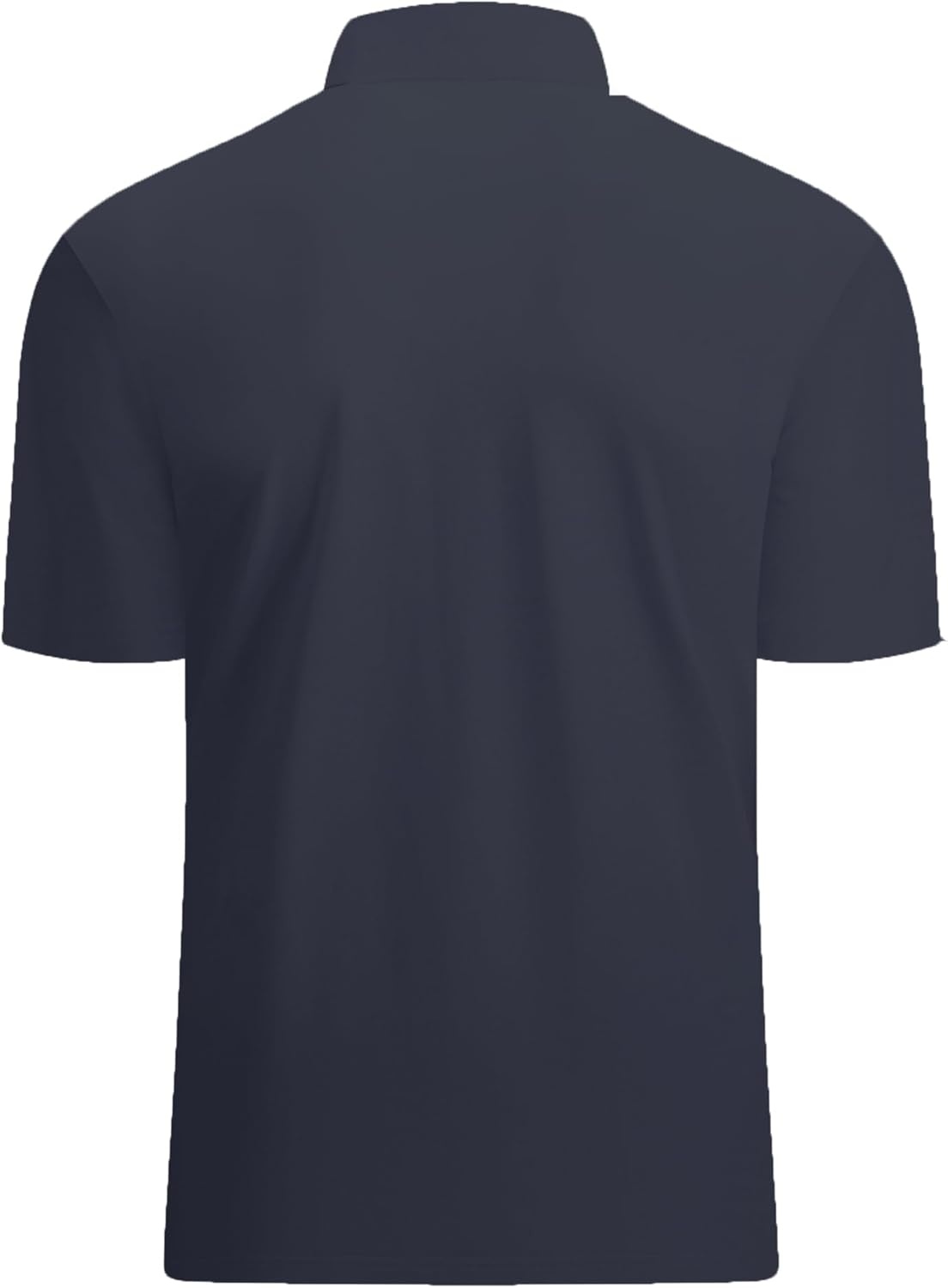 image:imageAlex Vando Mens Golf Shirt Moisture Wicking QuickDry Solid Short Sleeve Polo Shirts for MenBlack 100