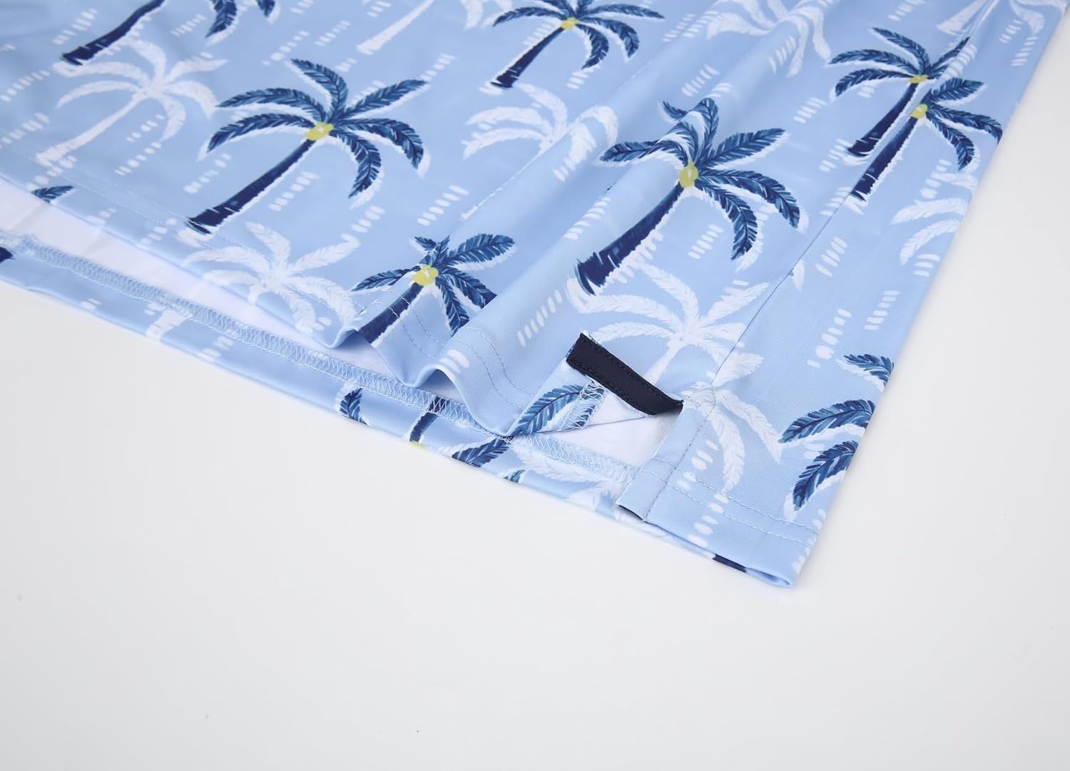 image:imageAlex Vando Mens Hawaiian Golf Shirt Moisture Wicking Digital Print Golf Shirts for MenPalm Tree Silhouette