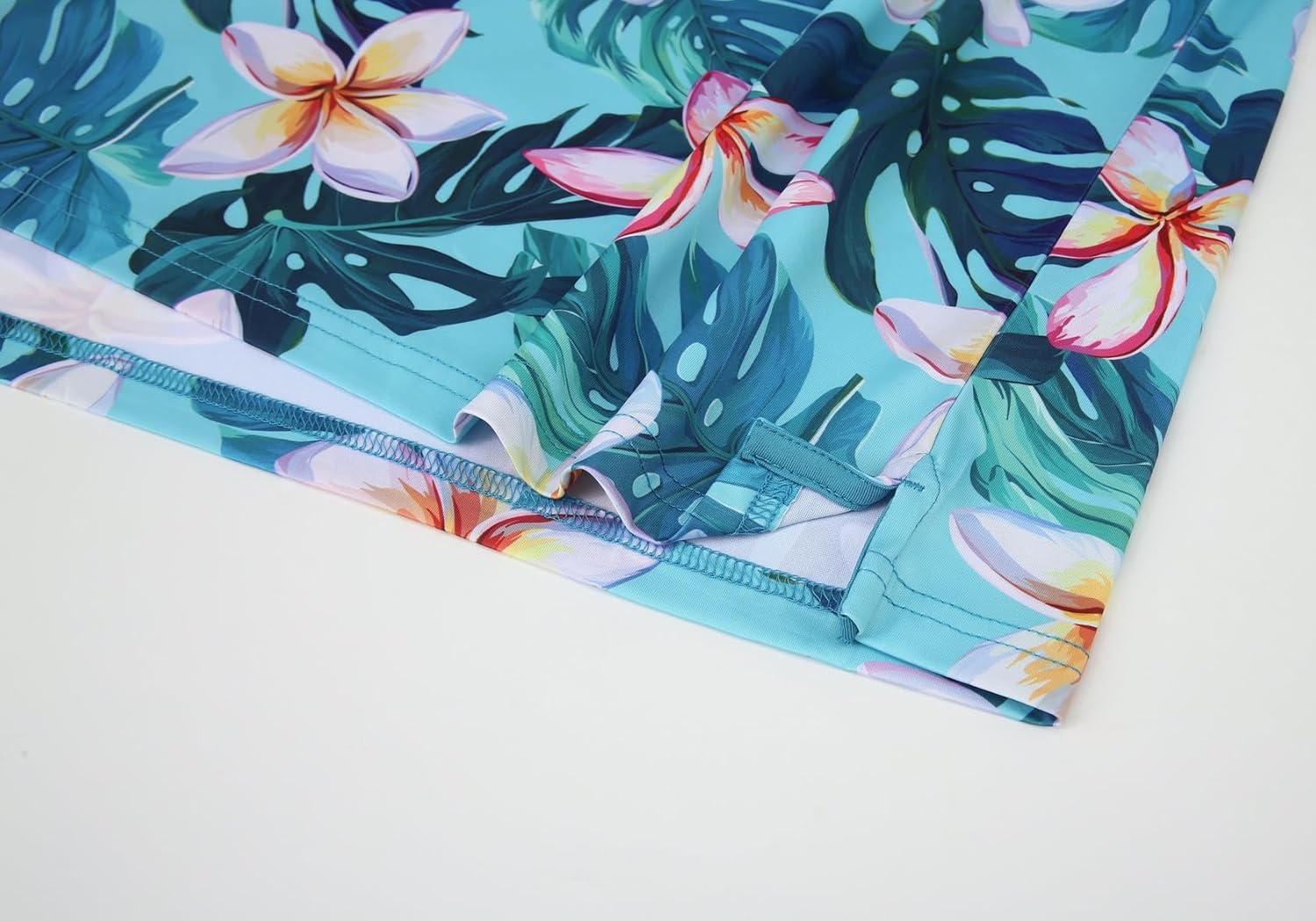 image:imageAlex Vando Mens Hawaiian Golf Shirt Moisture Wicking Digital Print Golf Shirts for MenPlumeria Monstera