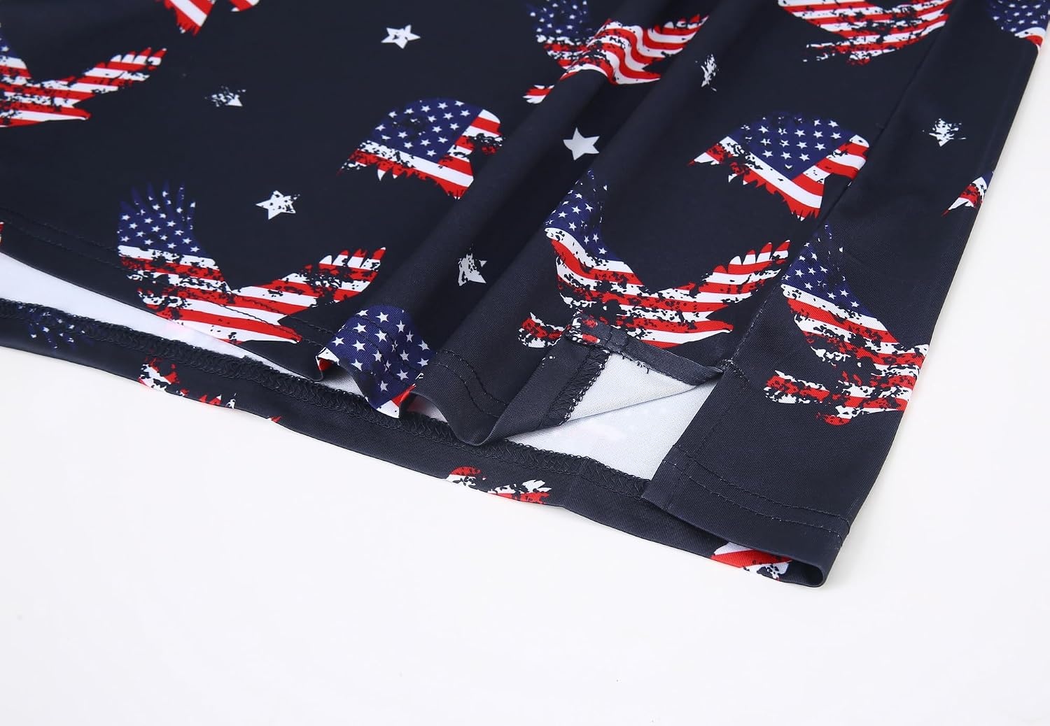 image:imageAlex Vando Mens Polo Shirts Short Sleeve Regular Fit Fashion Designed ShirtEagle Flag