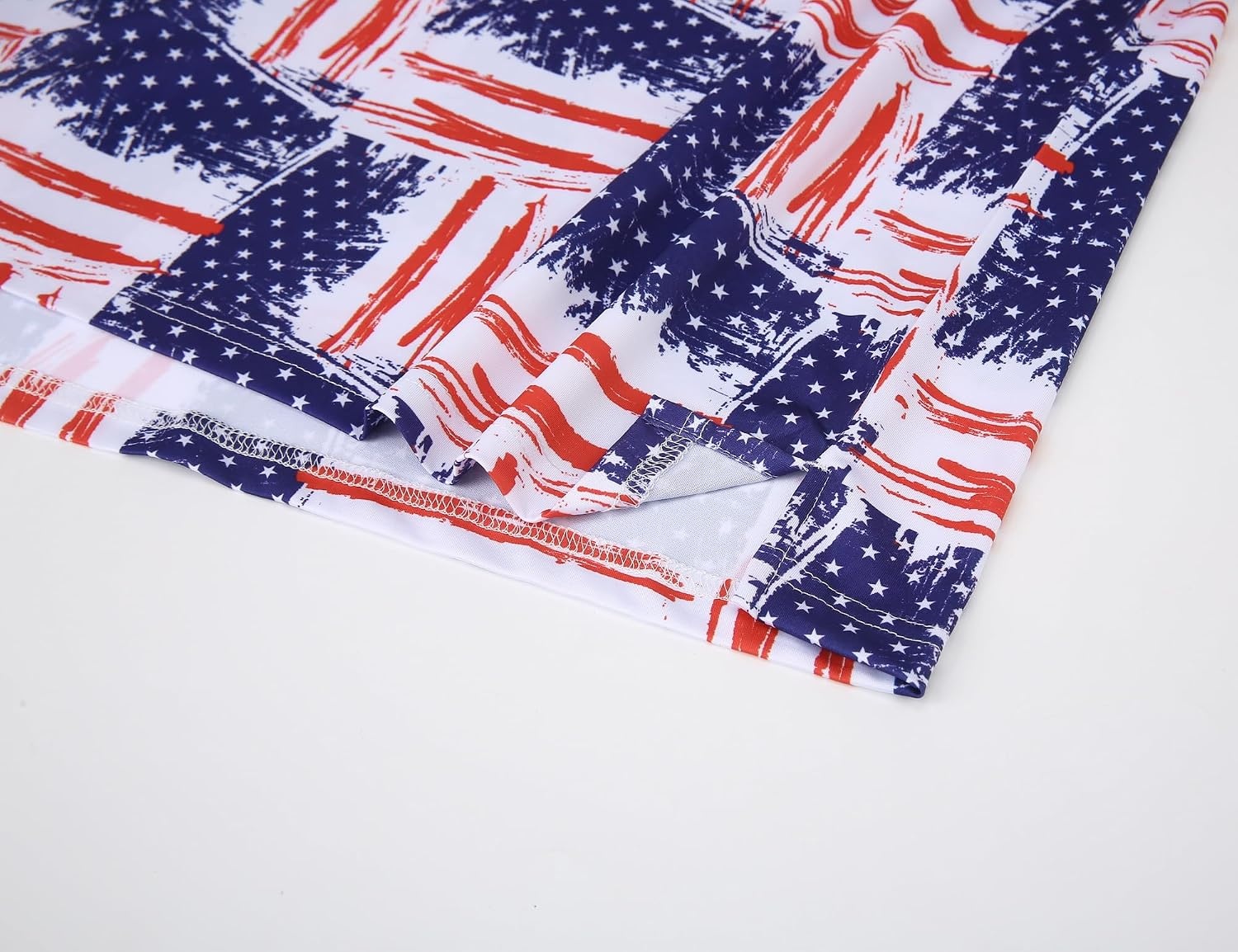 image:imageAlex Vando Mens Polo Shirts Short Sleeve Regular Fit Fashion Designed ShirtStars and Stripes
