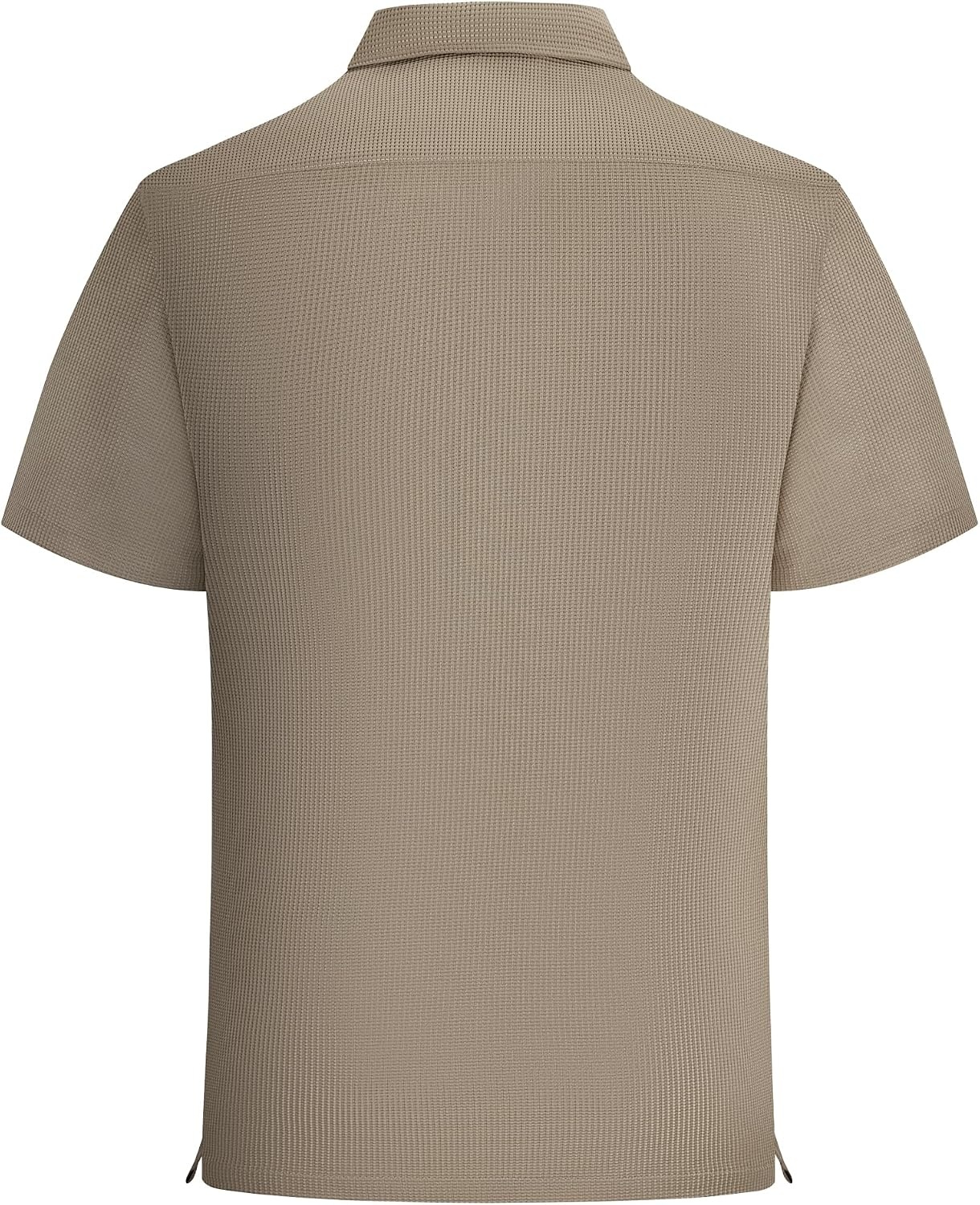 image:imageAlex Vando Mens Short Sleeve 2Piece Outfit Summer Shirt amp Shorts SetsKhaki