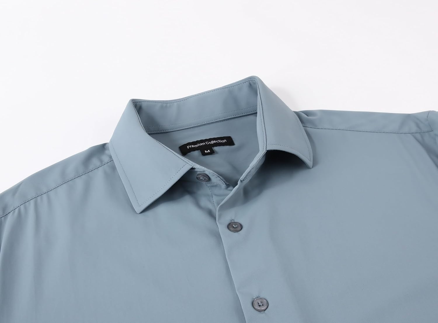 image:imageAlex Vando Mens Wrinkle Resistant Business Casual Stretch Dress Shirt Lightweight silky textureeasy washneat silhouetteflexible mobilitymultiscene matchinglow upkeepdaily office amp travelDusty Blue