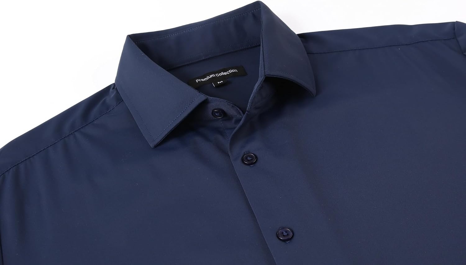 image:imageAlex Vando Mens Wrinkle Resistant Business Casual Stretch Dress Shirt Lightweight silky textureeasy washneat silhouetteflexible mobilitymultiscene matchinglow upkeepdaily office amp travelNavy