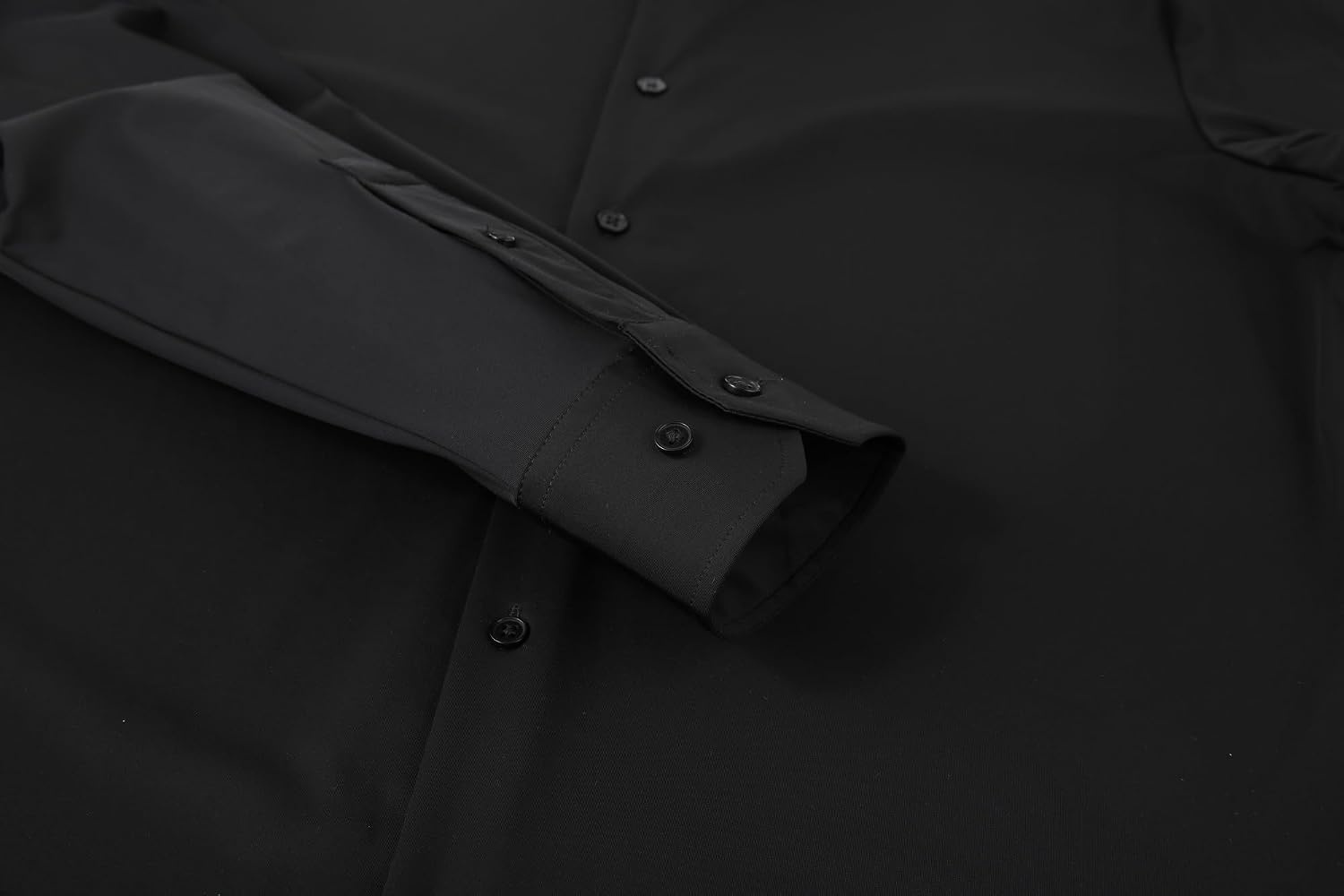 image:imageAlex Vando Mens Wrinkle Resistant Business Casual Stretch Dress Shirt Lightweight silky textureeasy washneat silhouetteflexible mobilitymultiscene matchinglow upkeepdaily office amp travelBlack