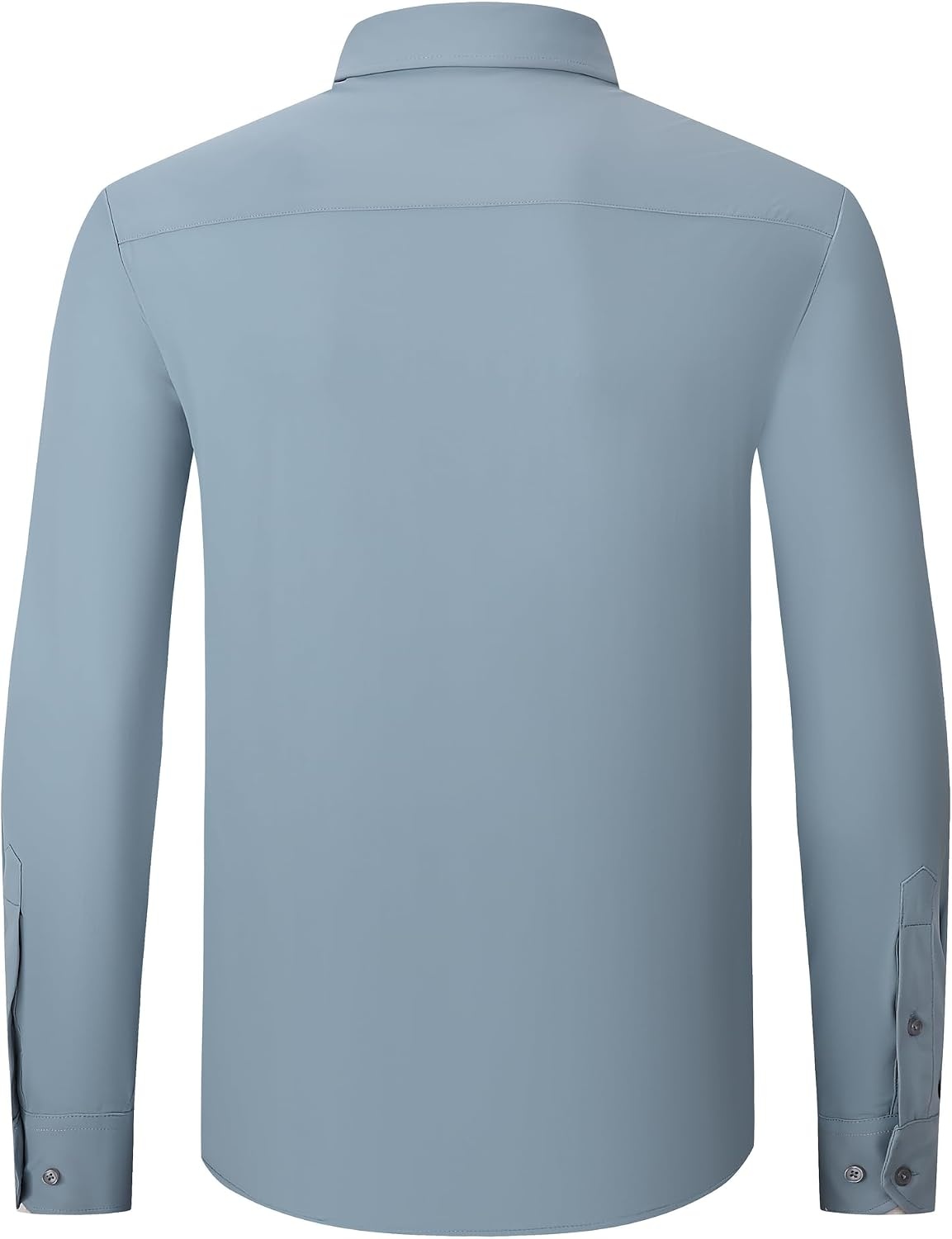 image:imageAlex Vando Mens Wrinkle Resistant Business Casual Stretch Dress Shirt Lightweight silky textureeasy washneat silhouetteflexible mobilitymultiscene matchinglow upkeepdaily office amp travelDusty Blue