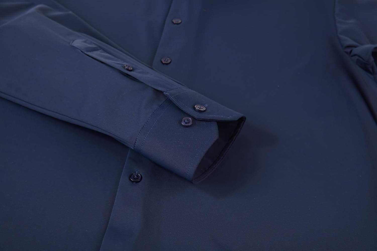 image:imageAlex Vando Mens Wrinkle Resistant Business Casual Stretch Dress Shirt Lightweight silky textureeasy washneat silhouetteflexible mobilitymultiscene matchinglow upkeepdaily office amp travelNavy