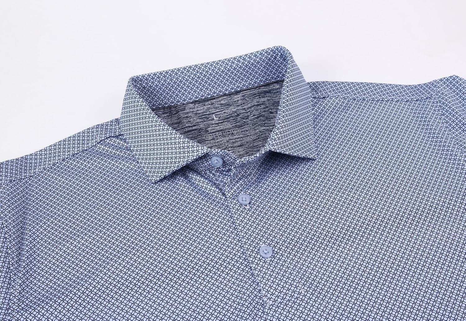 image:imageAlex Vando Mens Golf Shirt Moisture Wicking Classic Print Golf Shirts Shape amp color retainingLow maintenanceMultiscene active apparelBlack Circlesquare