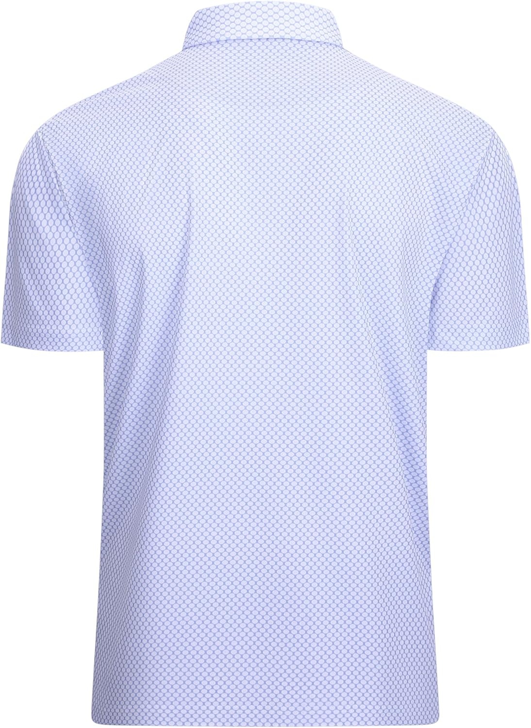 image:imageAlex Vando Mens Golf Shirt Moisture Wicking Classic Print Golf Shirts Shape amp color retainingLow maintenanceMultiscene active apparelWhite Circle