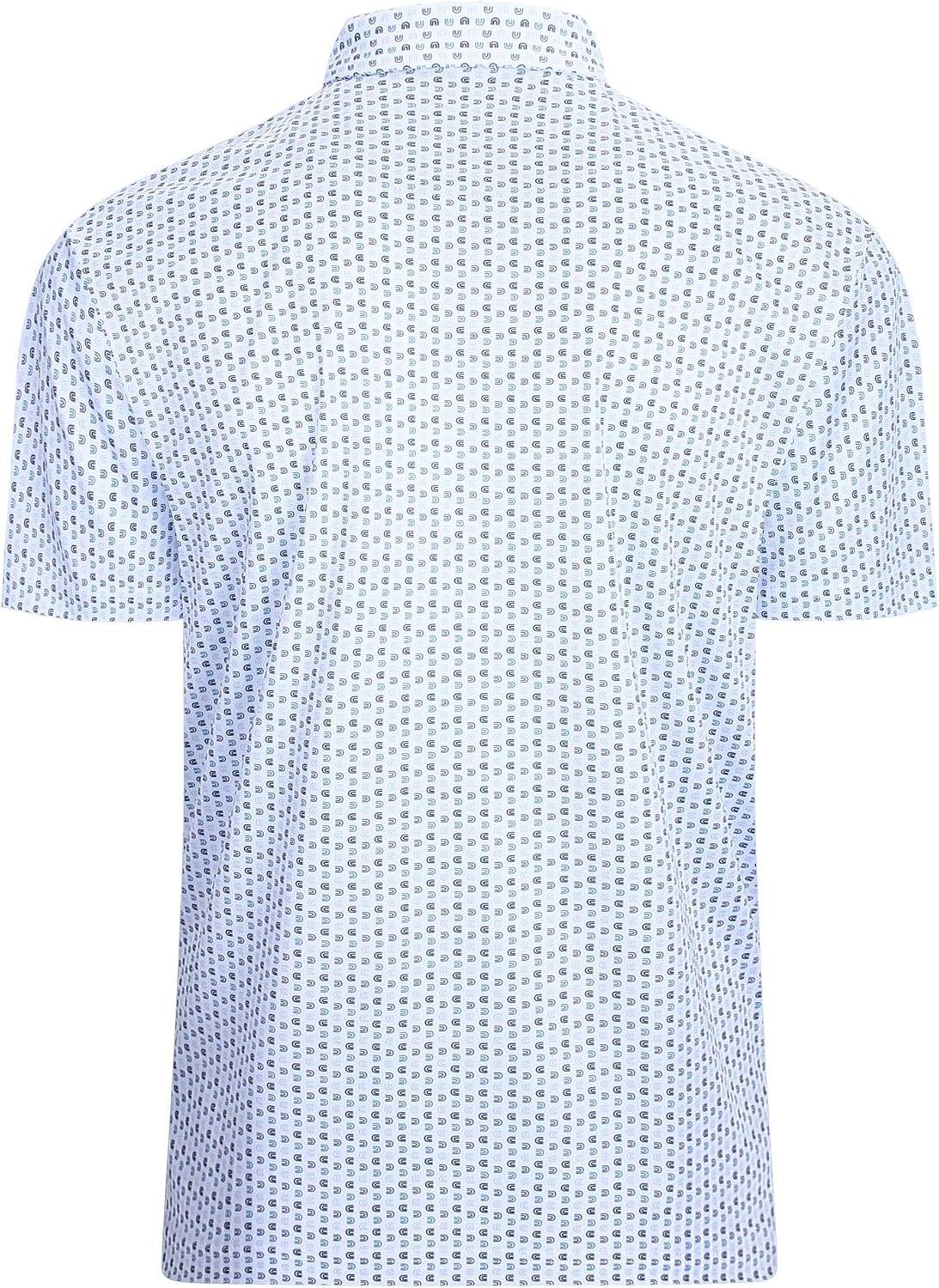 image:imageAlex Vando Mens Golf Shirt Moisture Wicking Classic Print Golf Shirts Shape amp color retainingLow maintenanceMultiscene active apparelWhite U
