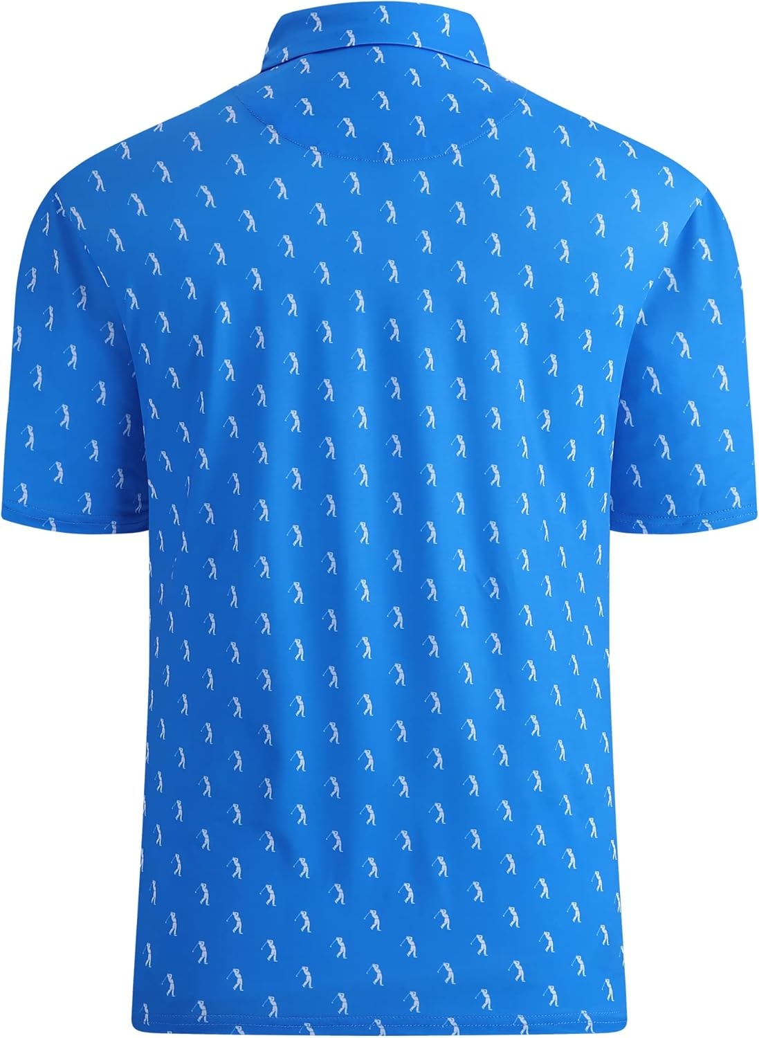 image:imageAlex Vando Mens Golf Shirt Moisture Wicking Print Performance Polo Shirt UPF40 UV shielding Lightweight Contrast collar piping Fullbody patterns Machine washable Multisport topRoyal Sweep Men