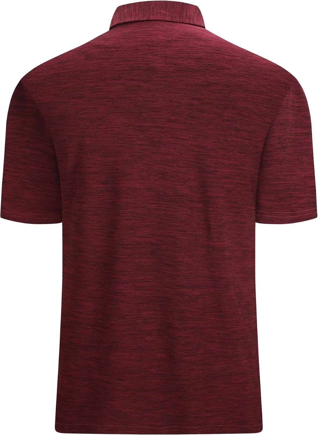 image:imageAlex Vando Mens Golf Shirt Moisture Wicking QuickDry Short Sleeve Polo UPF40Soft amp stretchSweat resistantMultiscene sports amp office apparelDk Burgundy