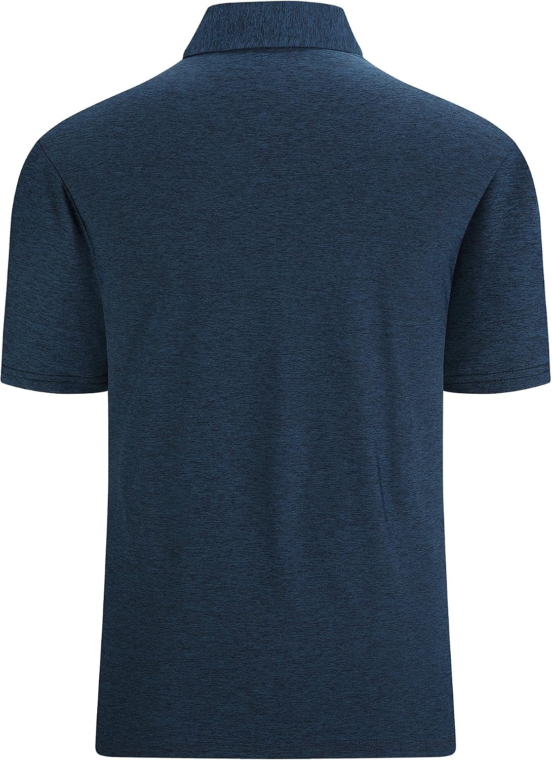 image:imageAlex Vando Mens Golf Shirt Moisture Wicking QuickDry Short Sleeve Polo UPF40Soft amp stretchSweat resistantMultiscene sports amp office apparelNavy
