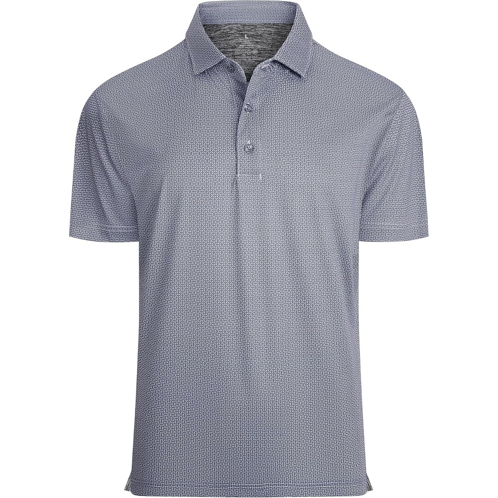 image:imageAlex Vando Mens Golf Shirt Moisture Wicking Classic Print Golf Shirts Shape amp color retainingLow maintenanceMultiscene active apparelBlack Dots