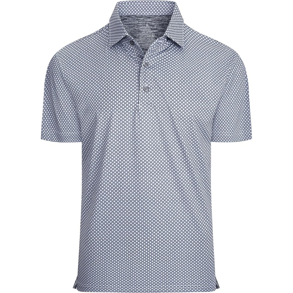 image:imageAlex Vando Mens Golf Shirt Moisture Wicking Classic Print Golf Shirts Shape amp color retainingLow maintenanceMultiscene active apparelBlue Circle