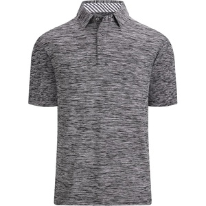 Alex Vando Mens Golf Shirt Moisture Wicking Quick-Dry Short Sleeve Polo | UPF40,Soft & stretch,Sweat resistant,Multi-scene sports & office apparel(Black)