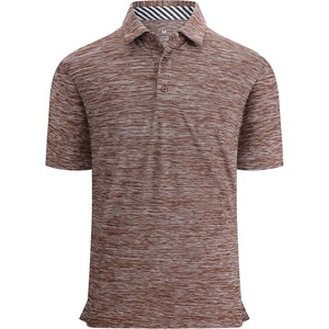 Alex Vando Mens Golf Shirt Moisture Wicking Quick-Dry Short Sleeve Polo | UPF40,Soft & stretch,Sweat resistant,Multi-scene sports & office apparel(Coffee)