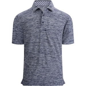 Alex Vando Mens Golf Shirt Moisture Wicking Quick-Dry Short Sleeve Polo | UPF40,Soft & stretch,Sweat resistant,Multi-scene sports & office apparel(Navy-2)