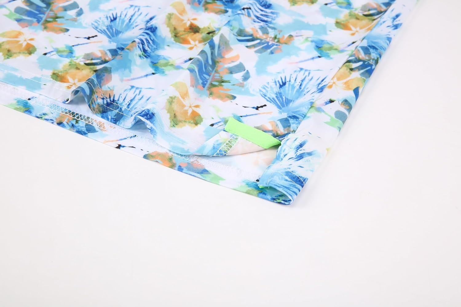 image:imageAlex Vando Mens Hawaiian Golf Shirt Moisture Wicking Digital Print Polo Tropical vivid patterns Sweatabsorbing Flexible stretch weave Side air slits Unrestricted daily activityYellow Leaf