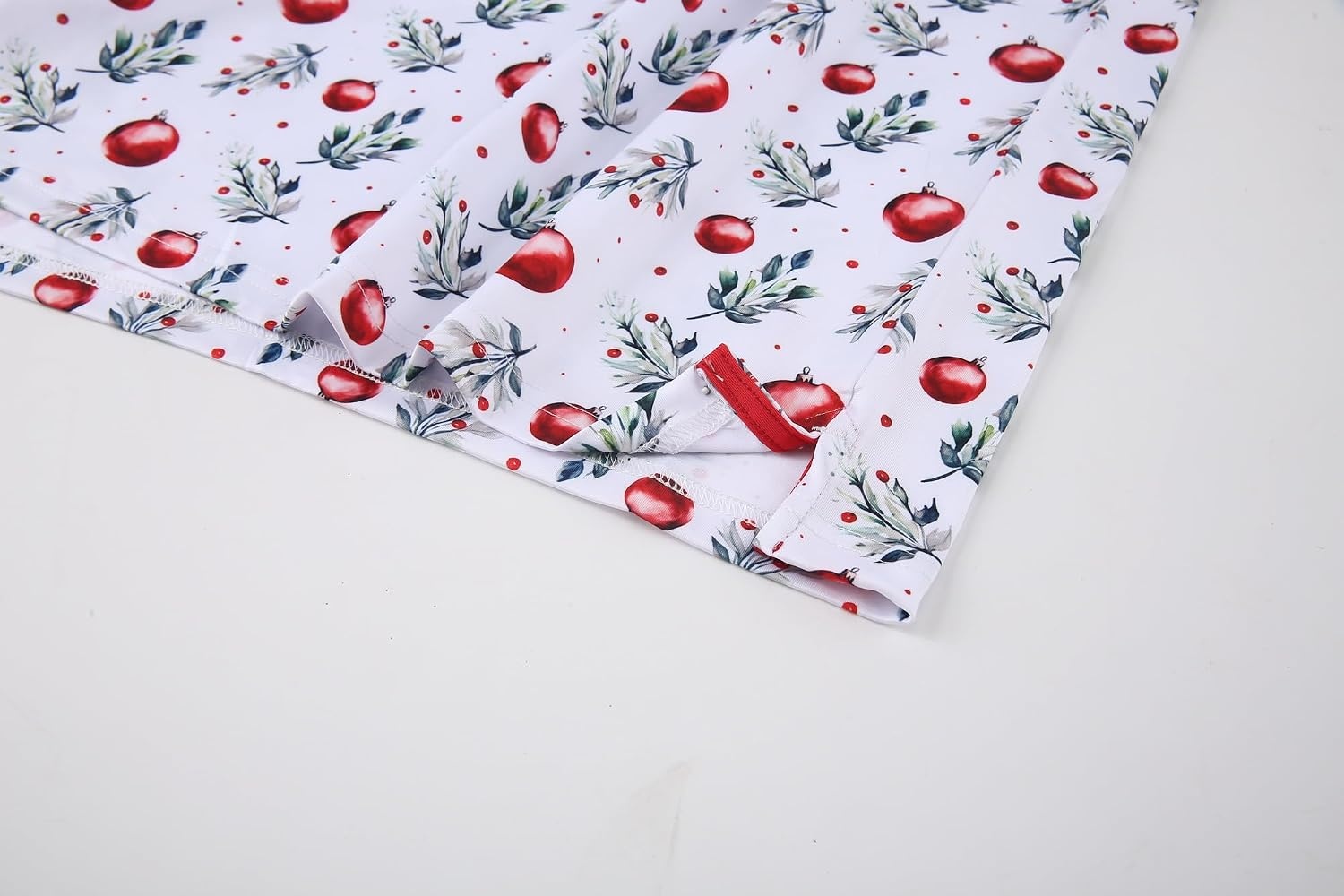 image:imageAlex Vando Mens Hawaiian Golf Shirt Moisture Wicking Digital Print Polo Tropical vivid patterns Sweatabsorbing Flexible stretch weave Side air slits Unrestricted daily activityWhite Christmas Ball