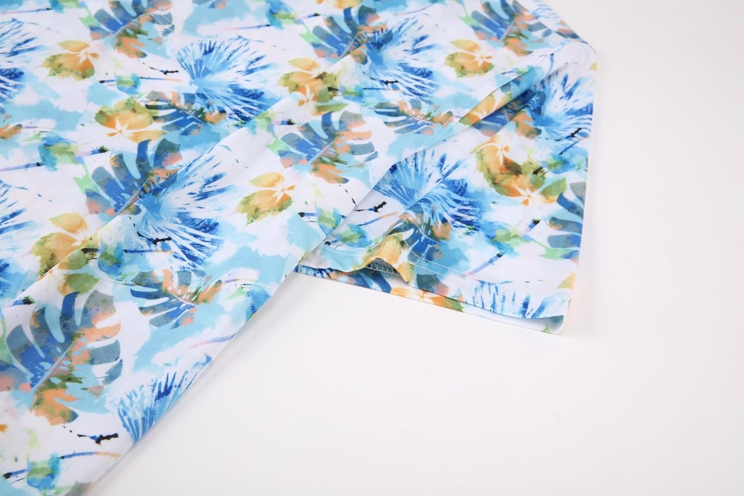 image:imageAlex Vando Mens Hawaiian Golf Shirt Moisture Wicking Digital Print Polo Tropical vivid patterns Sweatabsorbing Flexible stretch weave Side air slits Unrestricted daily activityYellow Leaf