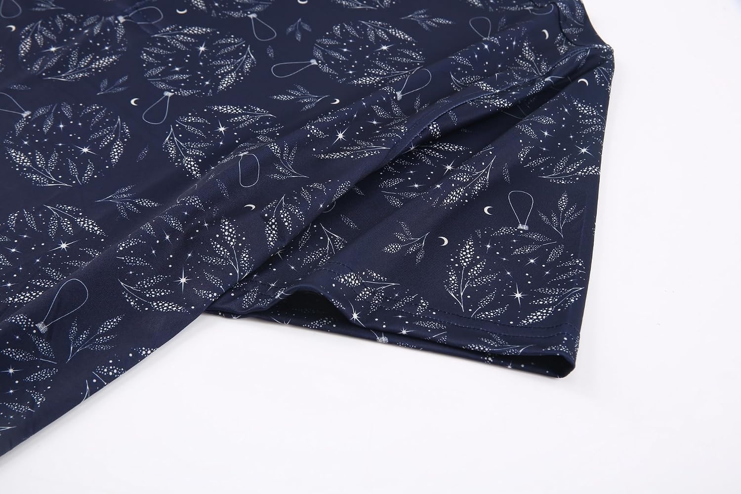 image:imageAlex Vando Mens Hawaiian Golf Shirt Moisture Wicking Digital Print Polo Tropical vivid patterns Sweatabsorbing Flexible stretch weave Side air slits Unrestricted daily activityNavy Christmas Ball