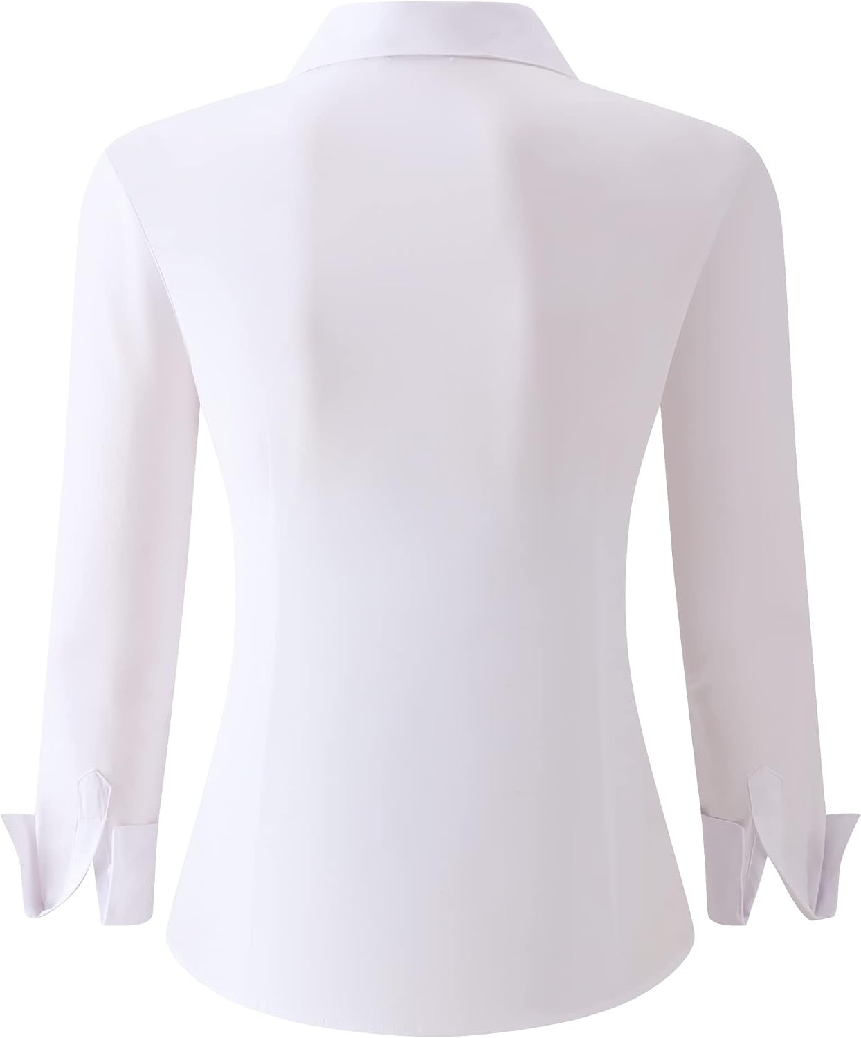 image:imageAlex Vando Womens Dress Shirts Button Down Wrinkle Free Long Sleeve Shirt Breathable 4Way Stretch Fabric Shirt WrinkleResistant Spread Collar Easy Care Ideal For Business amp Everyday WearWrinkle Free White