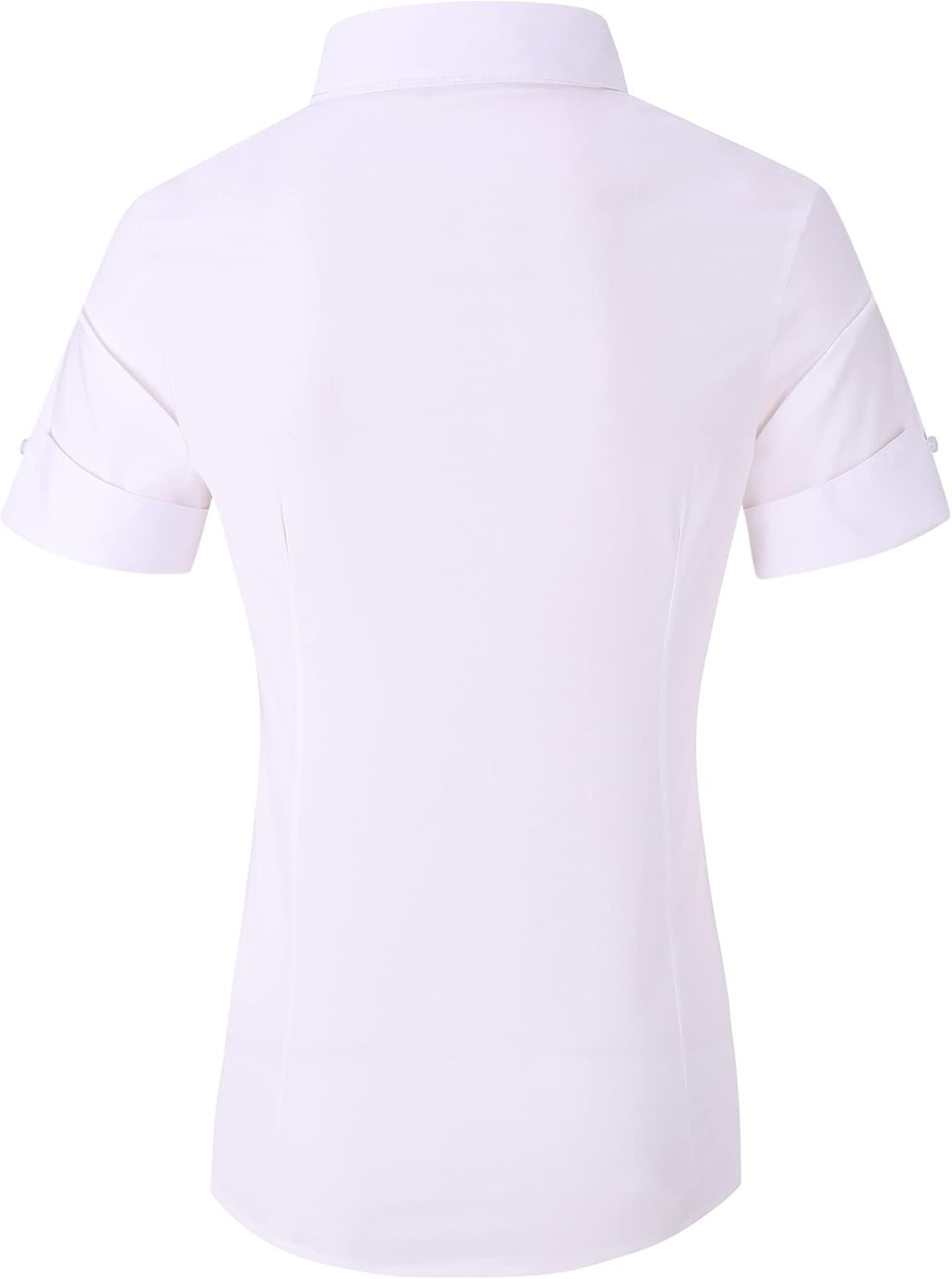 image:imageAlex Vando Womens Dress Shirts Button Down Wrinkle Free Long Sleeve Shirt Breathable 4Way Stretch Fabric Shirt WrinkleResistant Spread Collar Easy Care Ideal For Business amp Everyday WearSs White