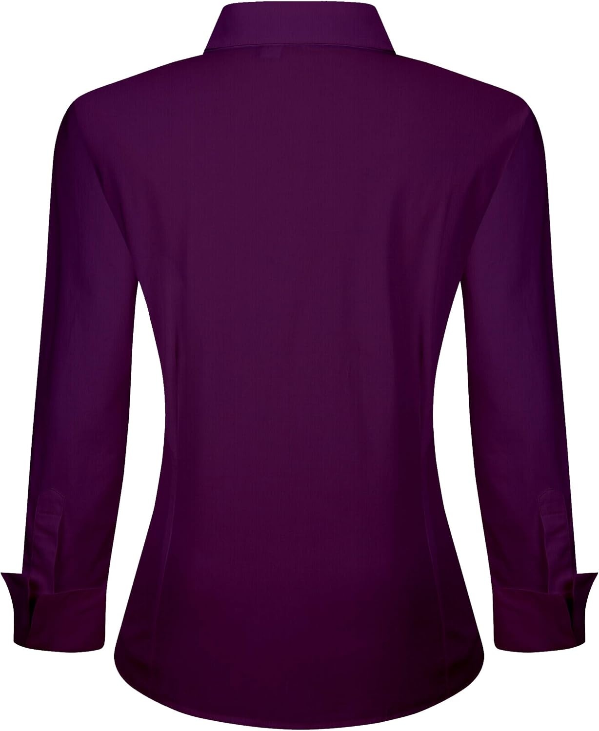 image:imageAlex Vando Womens Dress Shirts Button Down Wrinkle Free Long Sleeve Shirt Breathable 4Way Stretch Fabric Shirt WrinkleResistant Spread Collar Easy Care Ideal For Business amp Everyday WearPurple