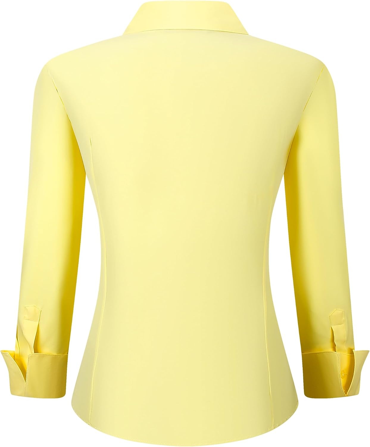 image:imageAlex Vando Womens Dress Shirts Button Down Wrinkle Free Long Sleeve Shirt Breathable 4Way Stretch Fabric Shirt WrinkleResistant Spread Collar Easy Care Ideal For Business amp Everyday WearYellow