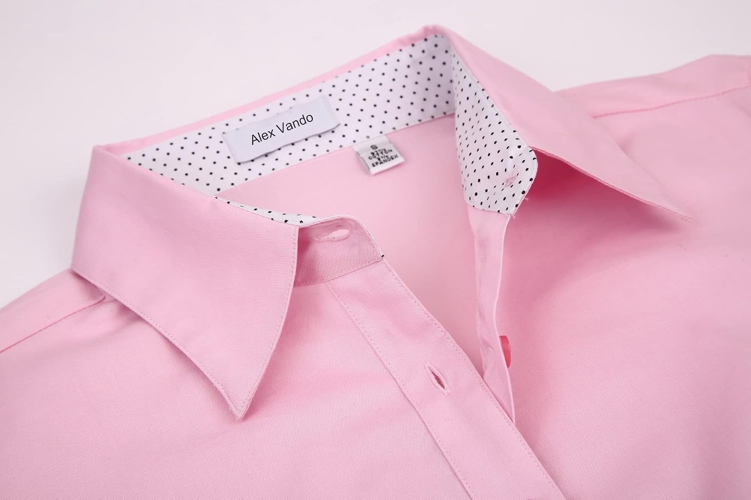 image:imageAlex Vando Womens Dress Shirts Button Down Wrinkle Free Long Sleeve Shirt Breathable 4Way Stretch Fabric Shirt WrinkleResistant Spread Collar Easy Care Ideal For Business amp Everyday WearPink