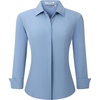 Hidden Placket Dusty Blue