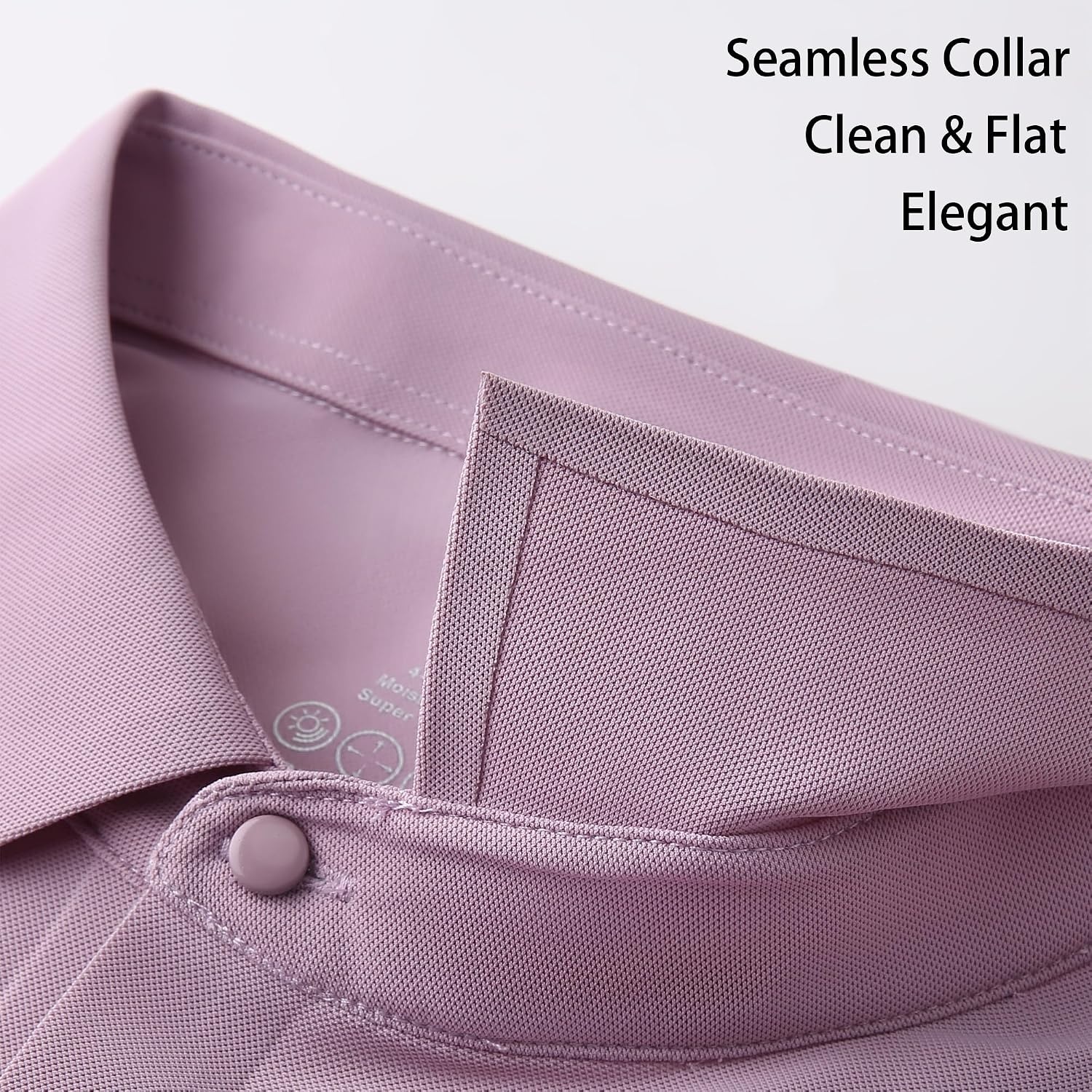 image:imageAlex Vando Mens Golf Shirt QuickDry Solid Short Sleeve Polo Shirts Moisture wickingInner collar decorativeFlexible movementSolid sleek silhouetteSturdy longwearing buildPurple 100